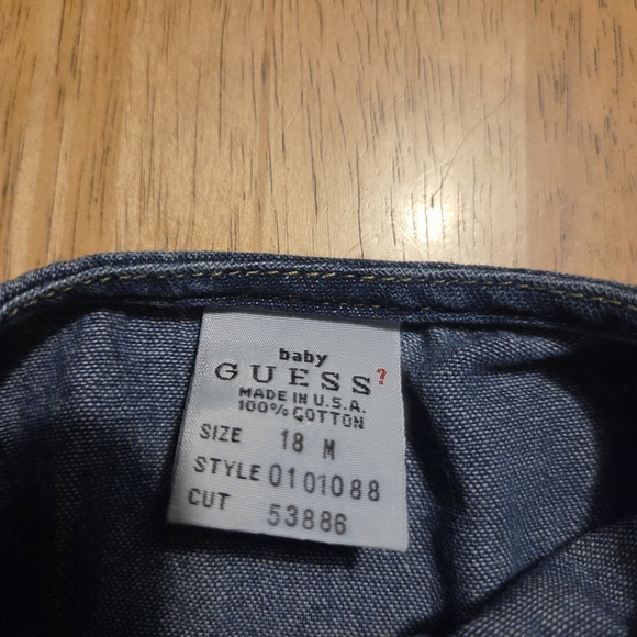 Vintage 90s Guess Baby Blue Denim Dress 18M - Picture 6 of 10